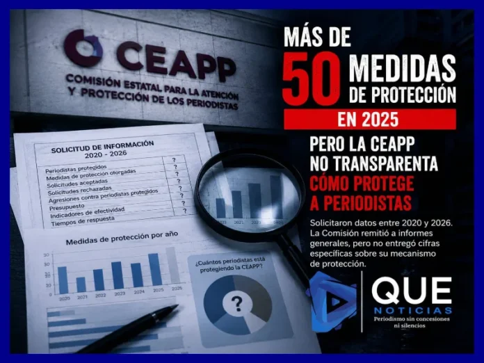 Medidas de protección a periodistas en Veracruz con la frase protección a periodistas