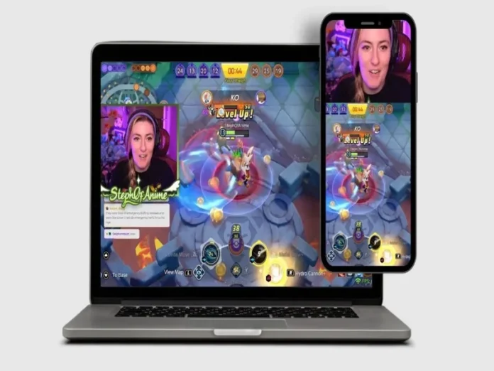 Texto alternativo descriptivo de retransmisiones en twitch en dispositivos móviles y ordenadores