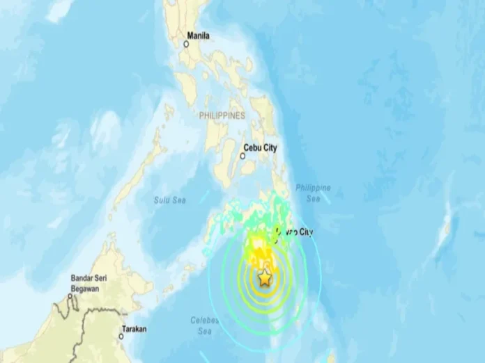 Mapa de la zona afectada por el terremoto en Filipinas Terremoto en Filipinas causa alerta de tsunami en el Pacífico