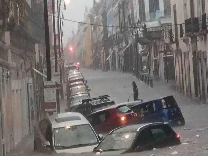Tormenta en Puebla causa inundaciones y daños en la zona metropolitana