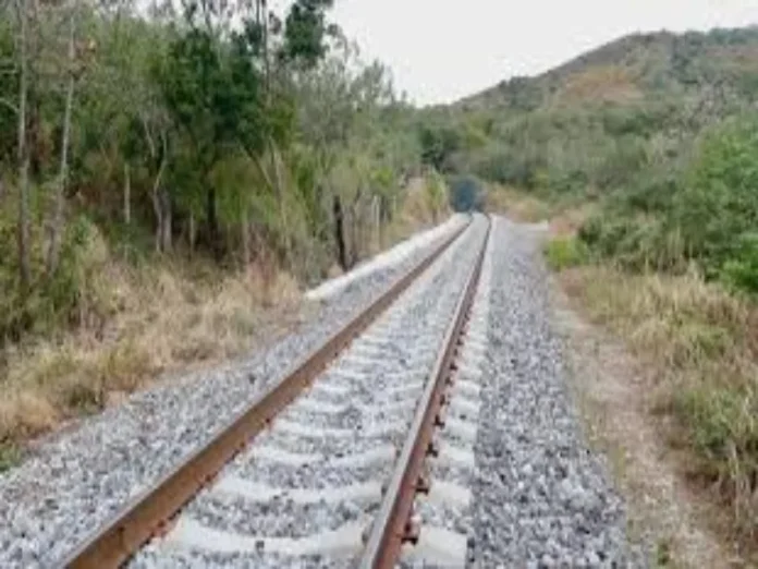 Tren Interoceánico en zona de descarrilamiento en Veracruz
