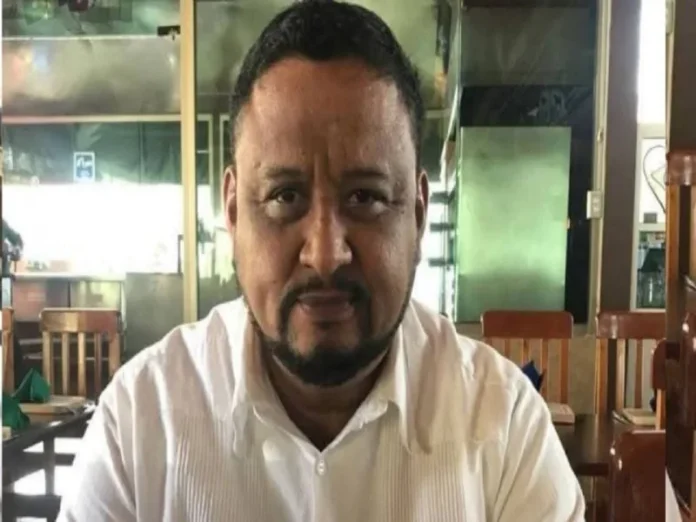 Título descriptivo de la imagen de violencia en Veracruz Imagen de la violencia en Veracruz que muestra el asesinato del líder de la CATEM