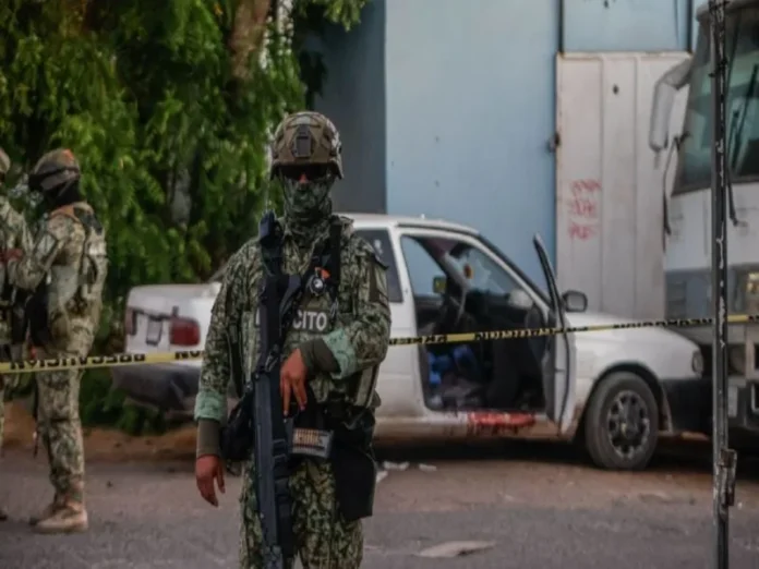 Mapa que muestra el nivel de violencia terrorista en diferentes estados de México