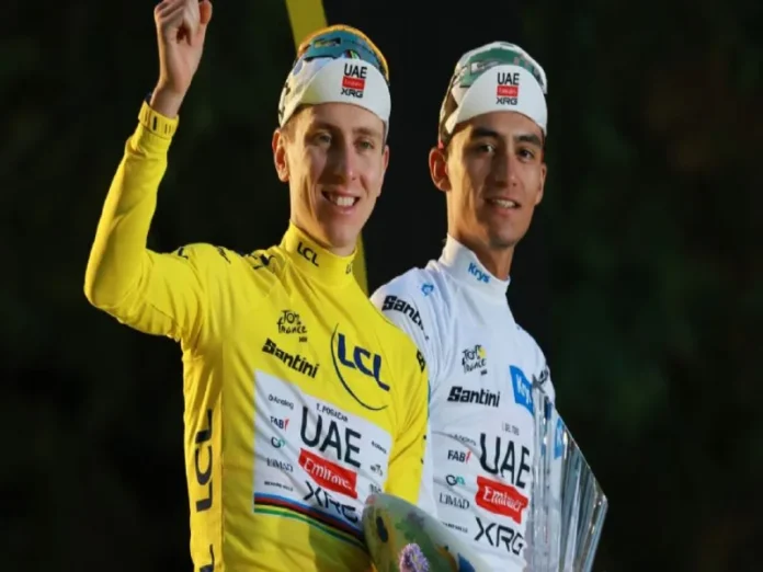 Isaac del Toro, ciclismo mexicano, en el podio del Tour de Francia