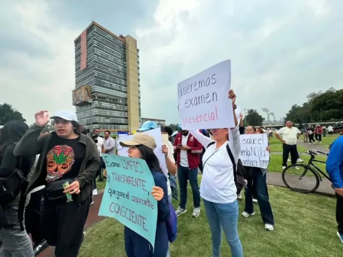 Estudiantes de la UNAM piden transparencia en el examen de admisión UNAM