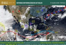 Se mantienen protocolos preventivos y de atención en 12 estados por persistencia de lluvias fuertes: Protección Civil Lluvias fuertes en México causan inundaciones y deslaves