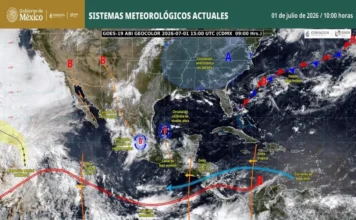 Se mantienen protocolos preventivos y de atención en 12 estados por persistencia de lluvias fuertes: Protección Civil Lluvias fuertes en México causan inundaciones y deslaves
