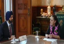 Sheinbaum recibe al presidente del Banco Mundial: Conversaron sobre el Plan México Sheinbaum y el presidente del Banco Mundial discuten el Plan México para el empleo y crecimiento económico