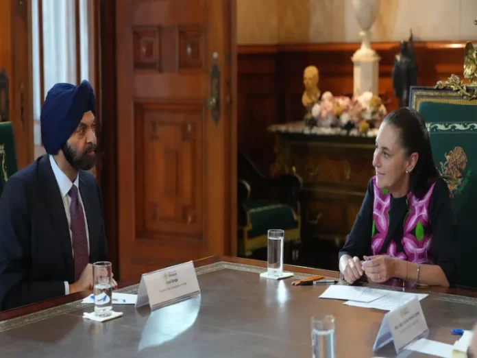 Reunión entre Sheinbaum y el presidente del Banco Mundial Sheinbaum y el presidente del Banco Mundial discuten el Plan México para el empleo y crecimiento económico