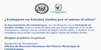 Acerca Ayuntamiento de Cosoleacaque orientación para acceder a la pensión del Seguro Social de Estados Unidos Persona recibiendo ayuda para acceder a la pensión del Seguro Social Estados Unidos