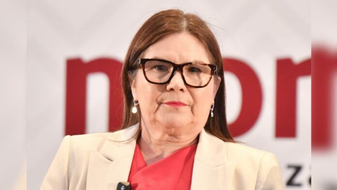 Imelda-Rocha Durante una conferencia de prensa, a la coordinadora le preguntaron si, de cara a la gubernatura que se disputará el próximo 2027 en el estado de Sinaloa, ella se deslindaría del exmandatario sinaloense.