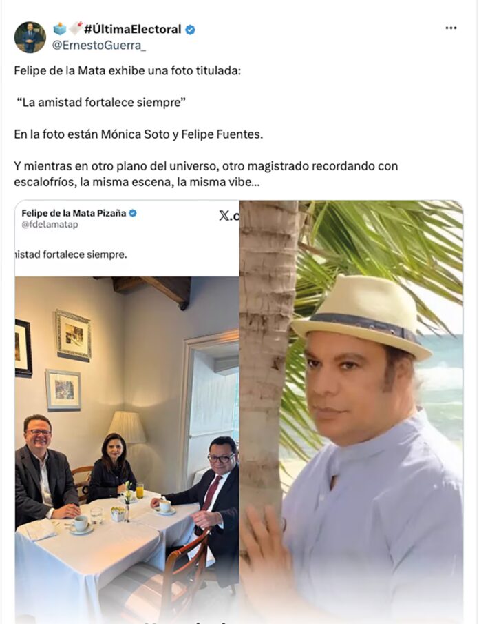 A donde vaya llevará intriga y desunión con su mirada de mujer con lentes color guinda.