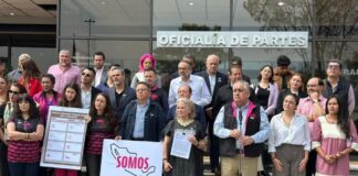 “Somos” presenta al INE nuevo nombre y emblema tras mandamiento del Tribunal Electoral En el escrito que entregaron en la Oficialía de Partes del INE, los dirigentes de “Somos” dijeron que el INE “debe revisar el nuevo diseño sin imponer directamente un nombre, emblema, combinación cromática o diseño especifico y siempre respetando la auto organización del partido y el derecho de audiencia”.