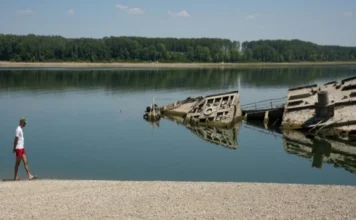 El descenso en el caudal del río Danubio deja a la vista barcos nazis de la Segunda Guerra Mundial Barcos nazis de la Segunda Guerra Mundial reaparecen en el río Danubio