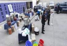 Caen 13 integrantes del CJNG en España y desmantelan laboratorio clandestino; incautan 2.5 toneladas de metanfetamina La policía incauta 2.5 toneladas de metanfetamina del CJNG en España