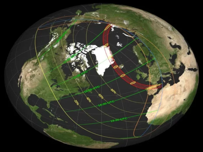 Eclipse total de Sol del 12 de agosto 2026 Eclipse total de Sol del 12 de agosto 2026 en el mundo, eclipse total de Sol