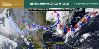 Alertan por posibles inundaciones por fuertes lluvias en gran parte del país Inundaciones en México por lluvias fuertes en gran parte del país