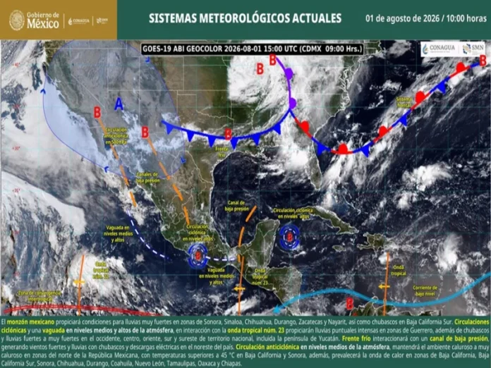 Inundaciones en México por lluvias fuertes en gran parte del país
