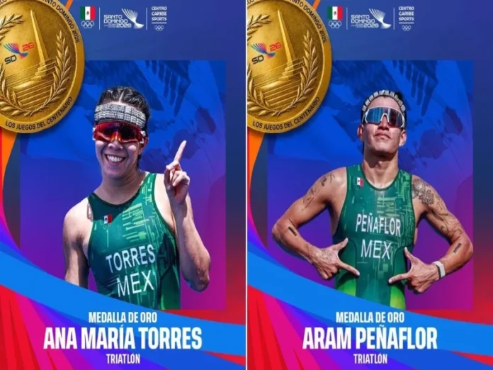 México gana medallas de oro en Juegos Centroamericanos con triatlón y ciclismo