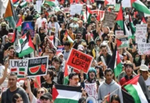 Se movilizan en México contra el acuerdo hídrico entre Chihuahua e Israel Imagen de protestas en Chihuahua contra el acuerdo hídrico Chihuahua Israel