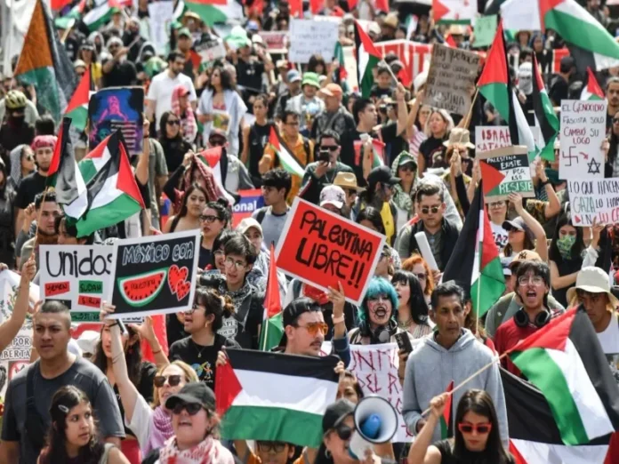 Protestas en Chihuahua contra el acuerdo hídrico con Israel Imagen de protestas en Chihuahua contra el acuerdo hídrico Chihuahua Israel