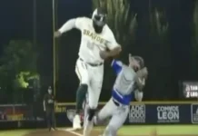 Pelotero de Bravos es suspendido dos juegos por agredir al catcher de Olmecas en los playoffs de la Liga Mexicana de Beisbol Pelotero de Bravos es sancionado por agredir a catcher de Olmecas en la Liga Mexicana de Beisbol