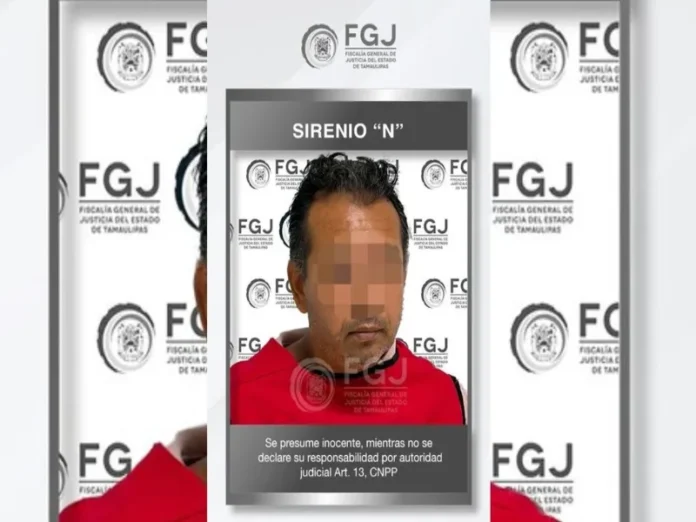 Imagen de una persona detenida por la policía Padrastro detenido por violación equiparada agravada en Tamaulipas