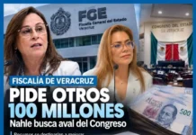 Necesita otros 100 millones de pesos la Fiscalía General del Estado de Veracruz Imagen que muestra la solicitud de 100 millones pesos de la Fiscalía de Veracruz