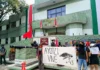 Manifestación en Cuernavaca por los 43 de Ayotzinapa; se suman a movilización nacional Manifestantes en Cuernavaca exigiendo la localización de los 43 de Ayotzinapa