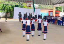 La Banda de Guerra del 45.º Batallón de Infantería acompaña el 50 Aniversario de la Escuela Primaria “Heliodoro Juárez Bernabé” Banda de Guerra acompaña 50 aniversario escolar