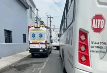 Camión con simpatizantes de Sheinbaum se accidenta en el Centro de Monterrey; hay 21 lesionados Imagen del accidente camión Sheinbaum con lesionados en Monterrey