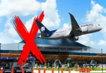 Aeroméxico «hace las maletas» y abandona aeropuerto de Tulum por baja demanda Imagen del cierre de Aeroméxico Tulum en el aeropuerto