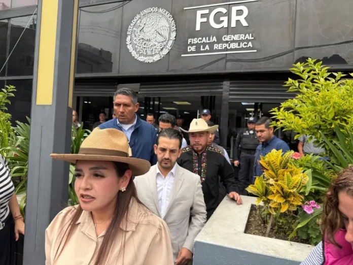 Imagen que muestra la solicitud de Grecia Quiroz a la FGR sobre el asesinato Carlos Manzo