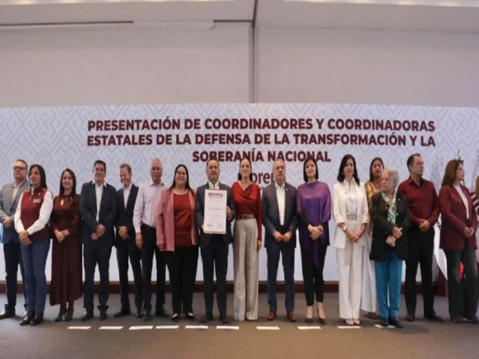 Aspirantes morena en protesta por falta de candidatura Imagen de aspirantes morena expresando inconformidad