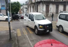 Detienen a un comandante y a policías tras balacera en presunto estado de ebriedad, en Veracruz Imagen de la balacera en Veracruz con policías detenidos