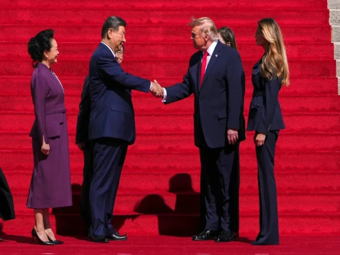 Foto de la cumbre Trump Xi en la Casa Blanca Imagen de la cumbre Trump Xi con líderes en la Casa Blanca