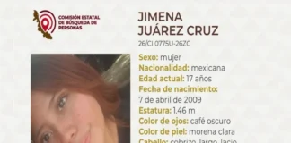 Familiares exigen localización de Jimena, joven de 17 años desaparecida en Veracruz Imagen de la manifestación por la desaparición de Jimena en Nogales