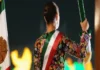 Disparan contra casa de diseñadora textil muxe que bordó el vestido que Sheinbaum usó el 15 de septiembre Casa de la diseñadora textil muxe dañada por balazos