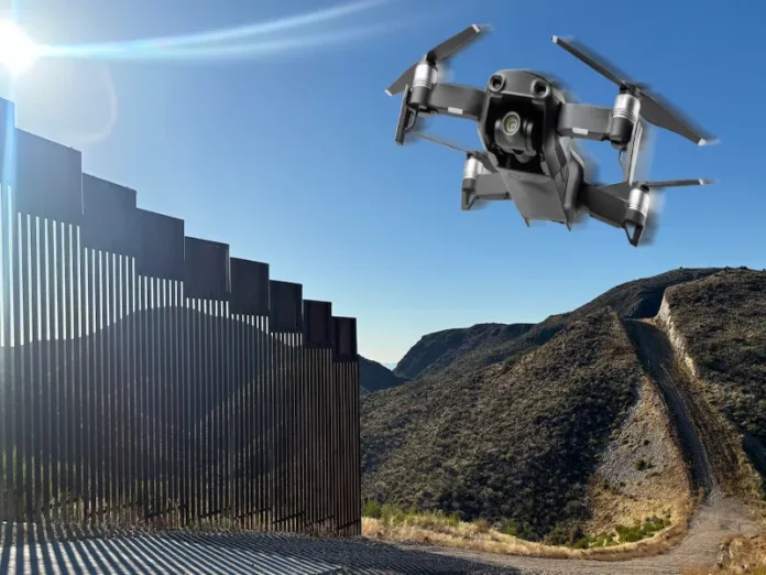 Operativo antidrones en la frontera norte de México Imagen de drones derribados en la frontera utilizada por cárteles