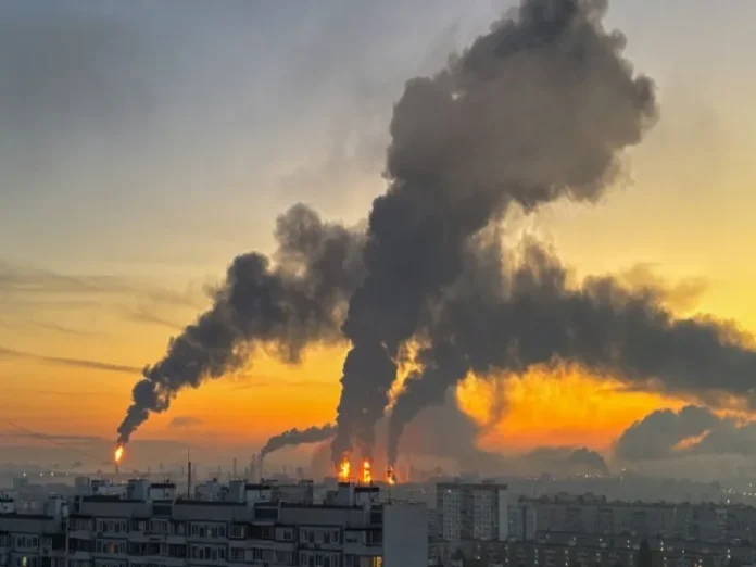 Imagen del ataque de drones Ucrania Moscú en la capital rusa