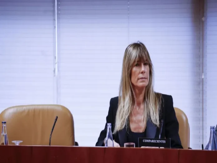 Begoña Gómez comparece ante el juez Peinado Fotografía de Begoña Gómez durante el envío a juicio por tráfico de influencias y malversación