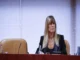 Envían a juicio a Begoña Gómez, esposa del presidente español Pedro Sánchez, por tráfico de influencias y malversación Fotografía de Begoña Gómez durante el envío a juicio por tráfico de influencias y malversación