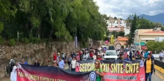 Sección 22 de la CNTE vigilará gestión de Fernanda Chávez al frente del IEEPO de Oaxaca Fernanda Chávez supervisando el IEEPO en Oaxaca