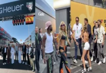 Nadal, Zidane, Mourinho, Vinícius y el rey Felipe VI, presentes en el GP de España Imagen del Gran Premio España con presencia de la realeza y futbolistas