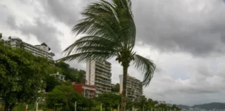 Huracán «Polo» se degrada a categoría 4; esá a 245 km de Manzanillo Imagen del huracán Polo acercándose a la costa del Pacífico
