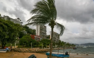 Huracán «Polo» se degrada a categoría 4; esá a 245 km de Manzanillo Imagen del huracán Polo acercándose a la costa del Pacífico
