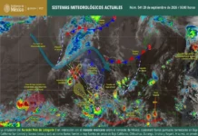 Huracán «Polo» y tormenta tropical «Rachel» intensificarán las lluvias en todo el Pacífico mexicano Imagen del huracán Polo sobre el mar de Baja California Sur