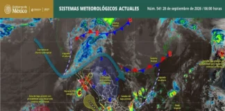 Huracán «Polo» y tormenta tropical «Rachel» intensificarán las lluvias en todo el Pacífico mexicano Imagen del huracán Polo sobre el mar de Baja California Sur