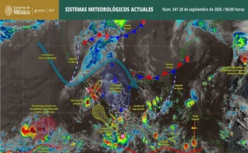 Huracán «Polo» y tormenta tropical «Rachel» intensificarán las lluvias en todo el Pacífico mexicano Imagen del huracán Polo sobre el mar de Baja California Sur