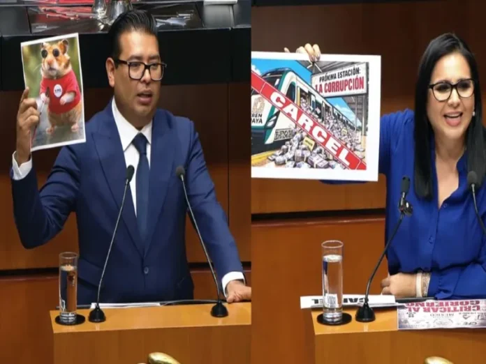 Sesión del Senado aprobando la ley antimeme Imagen del Senado aprobando la ley antimeme